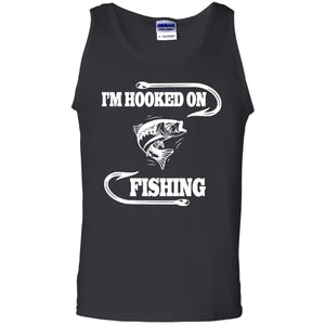I'm hooked on fishing tank top w black
