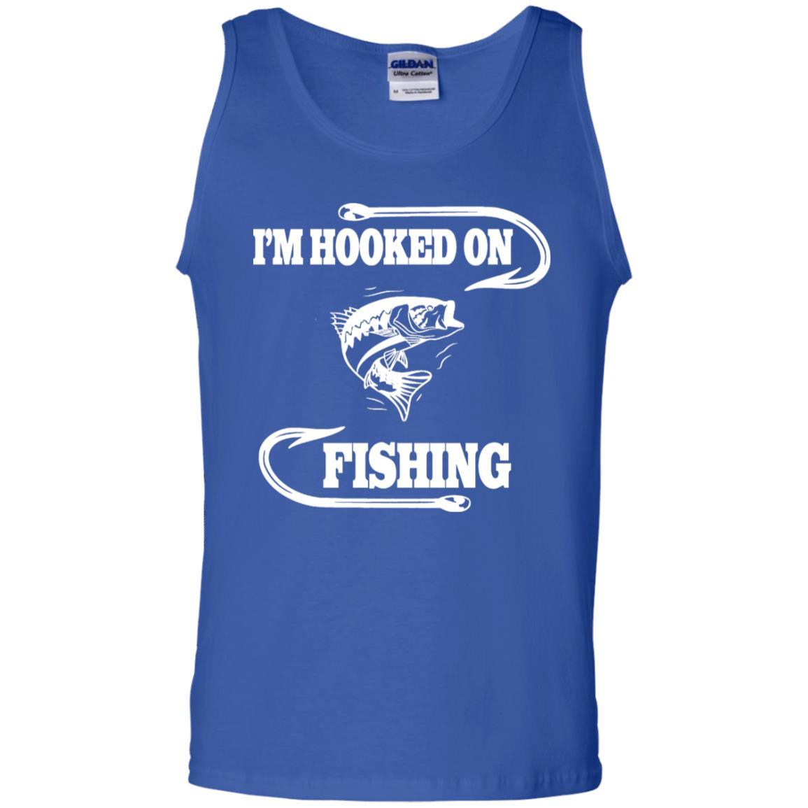 I'm hooked on fishing tank top w royal