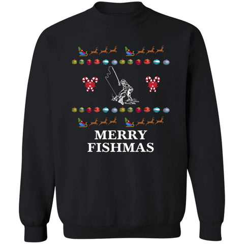Merry Fishmas sweatshirt black