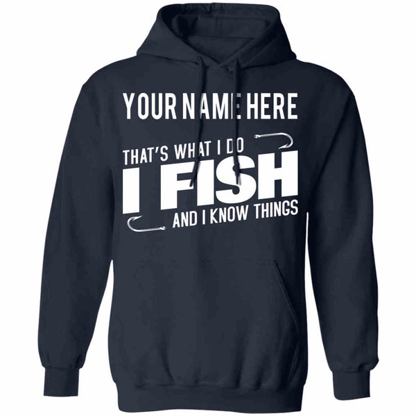 Personalized That's What I Do i Hoodie w navy