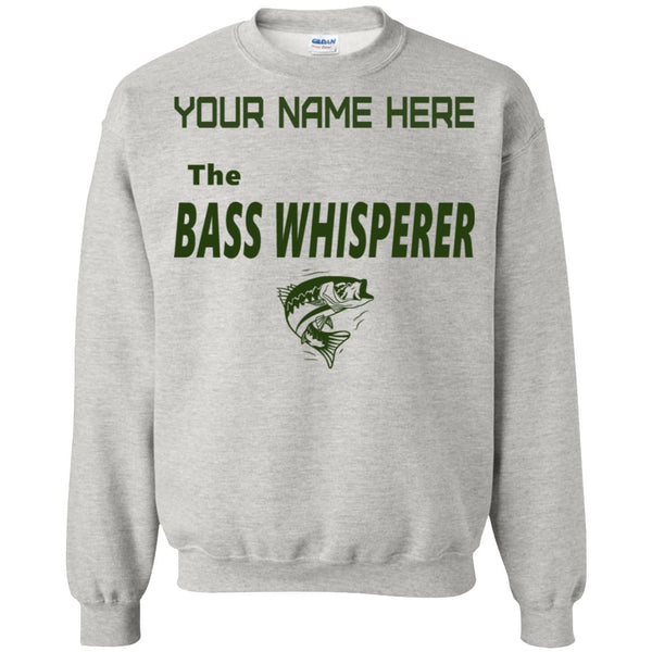 Personalized The Bass Whisperer Sweatshirt  b
