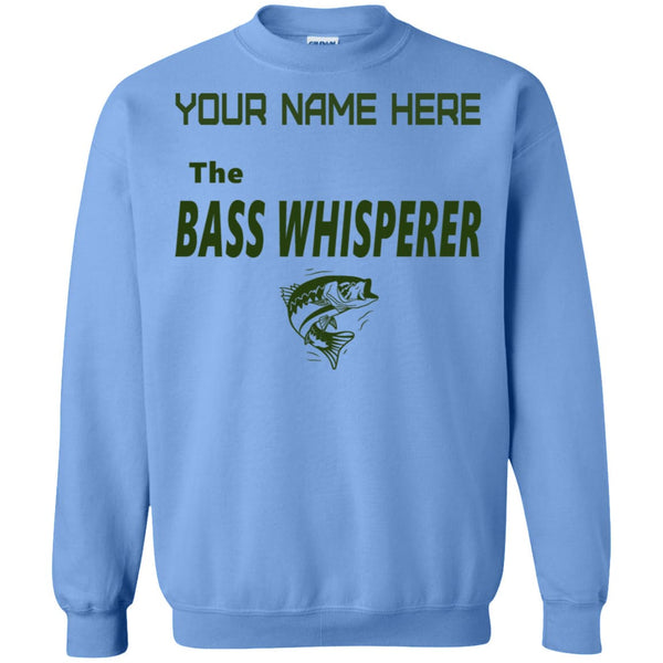 Personalized The Bass Whisperer Sweatshirt  b
