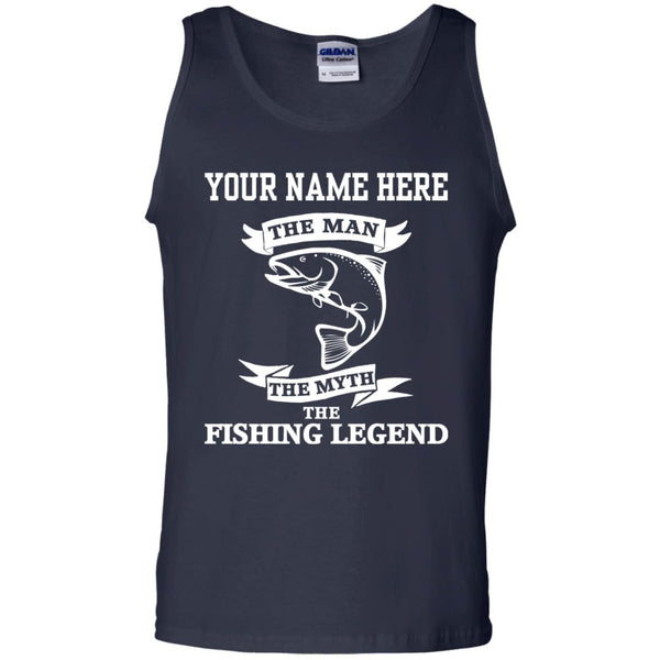 Personalized The Man The Legend Cotton Tank Top a
