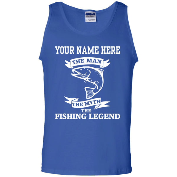 Personalized The Man The Legend Cotton Tank Top a