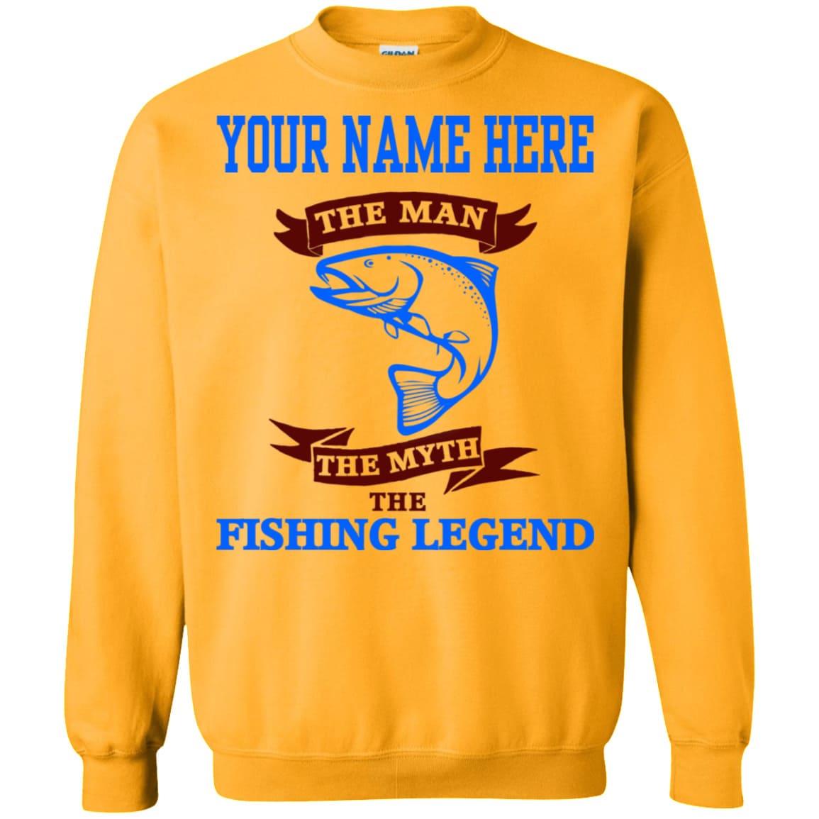 Personalized The Man The Myth The Fishing Legend Sweatshirt c