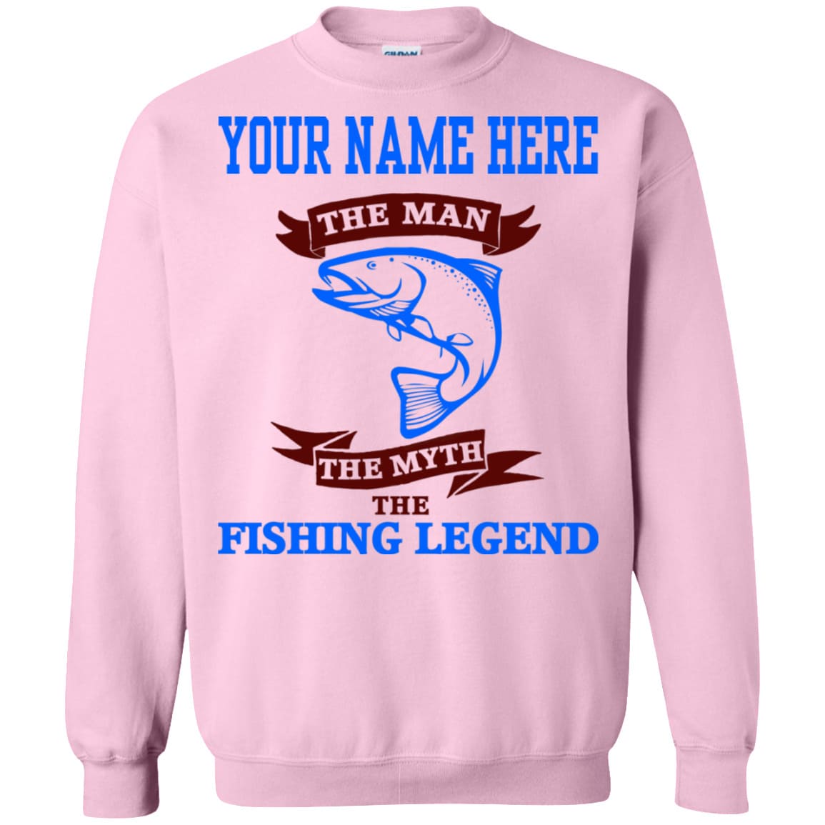 Personalized The Man The Myth The Fishing Legend Sweatshirt c