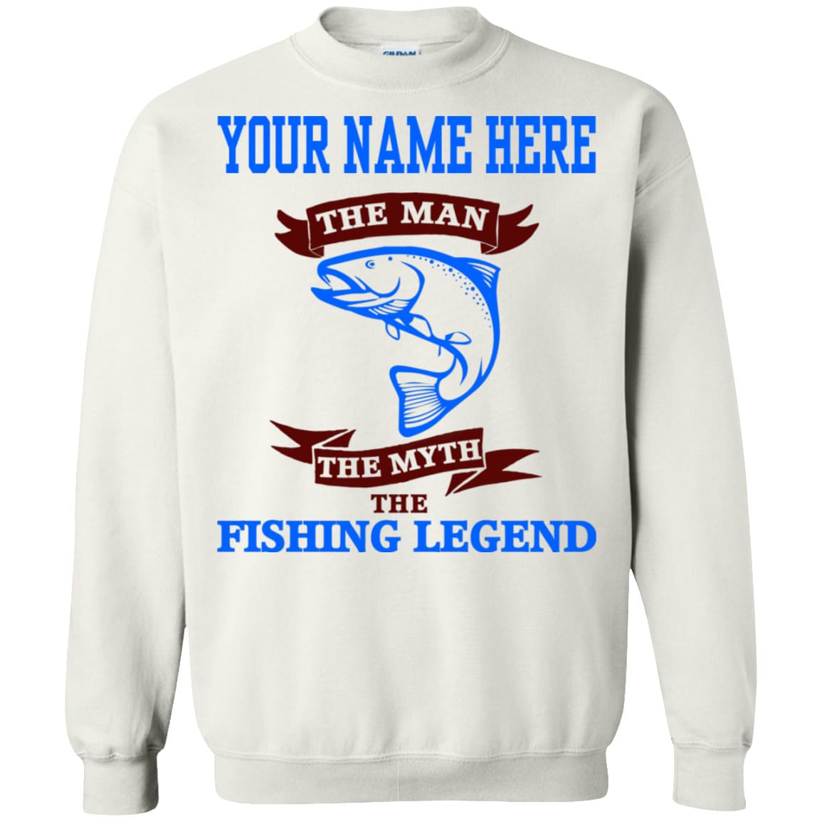 Personalized The Man The Myth The Fishing Legend Sweatshirt c