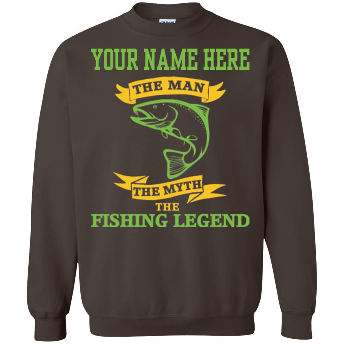 Personalized The Man The Myth The Fishing Legend Sweatshirt d