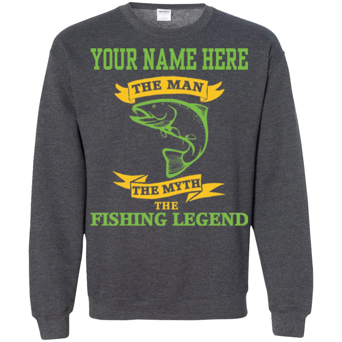 Personalized The Man The Myth The Fishing Legend Sweatshirt d