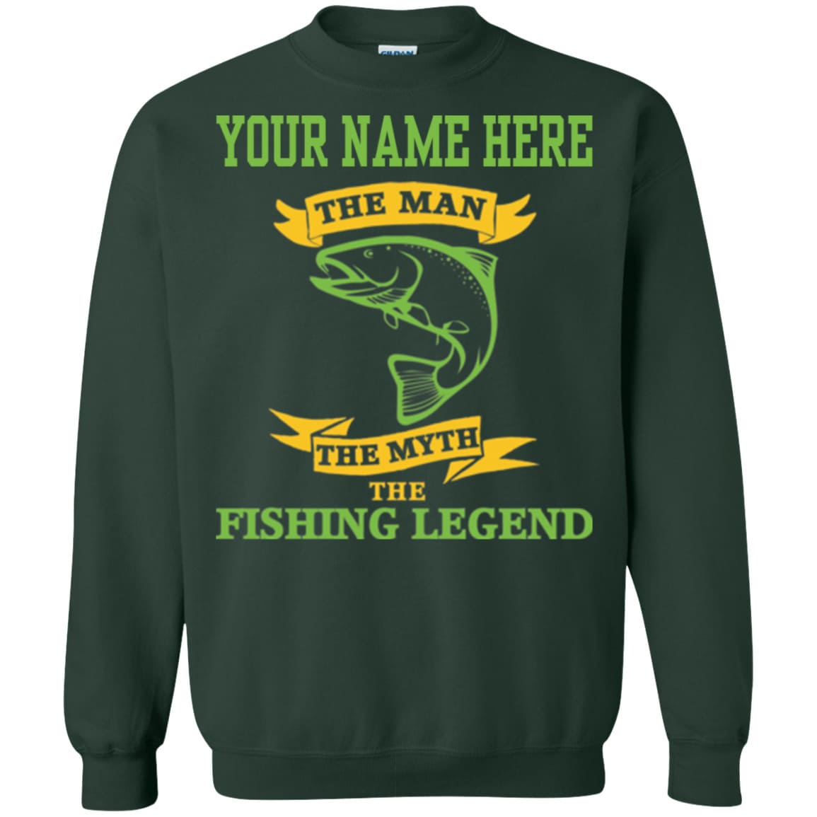 Personalized The Man The Myth The Fishing Legend Sweatshirt d