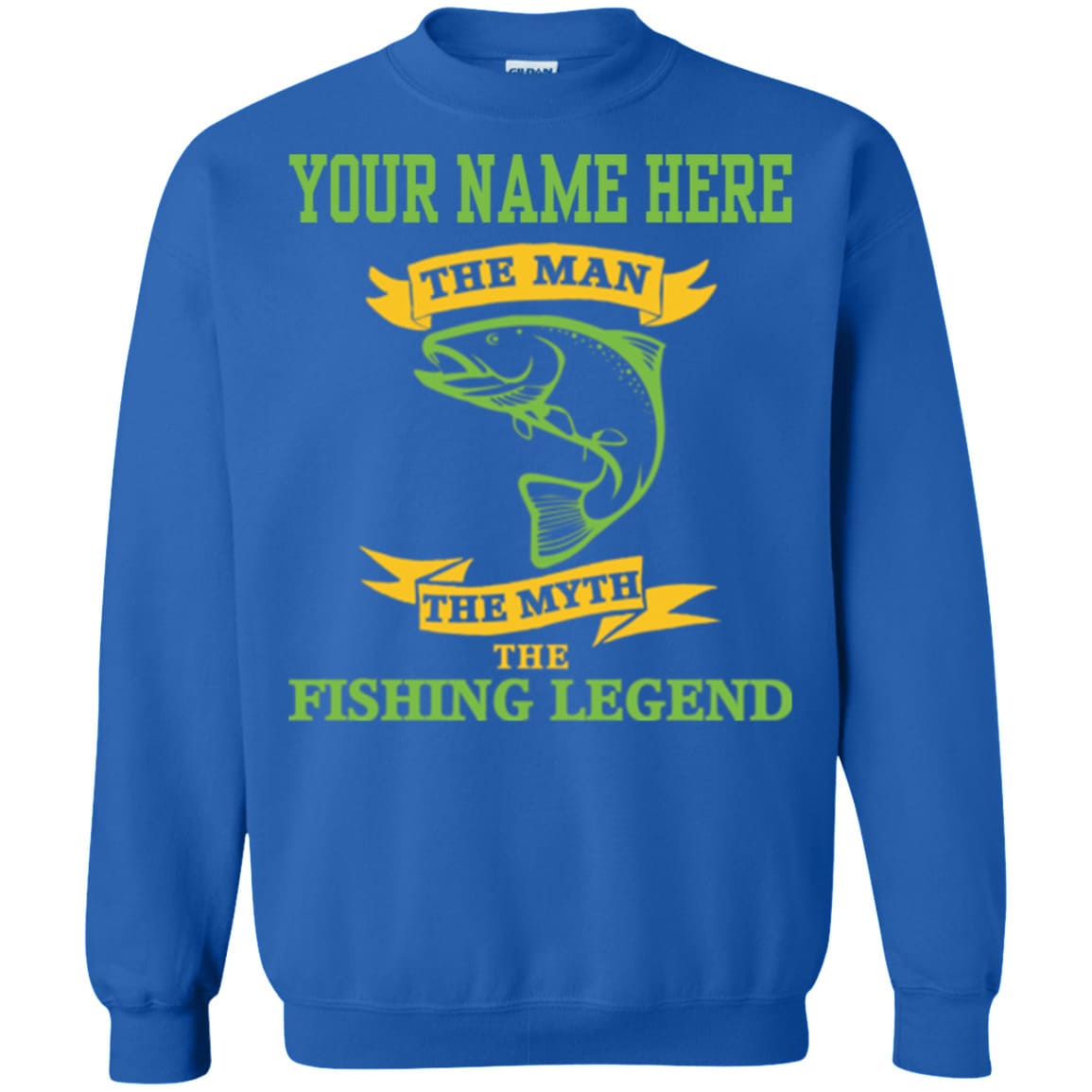 Personalized The Man The Myth The Fishing Legend Sweatshirt d