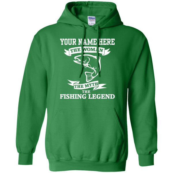 Personalized The Woman The Myth The Fishing Legend Hoodie a