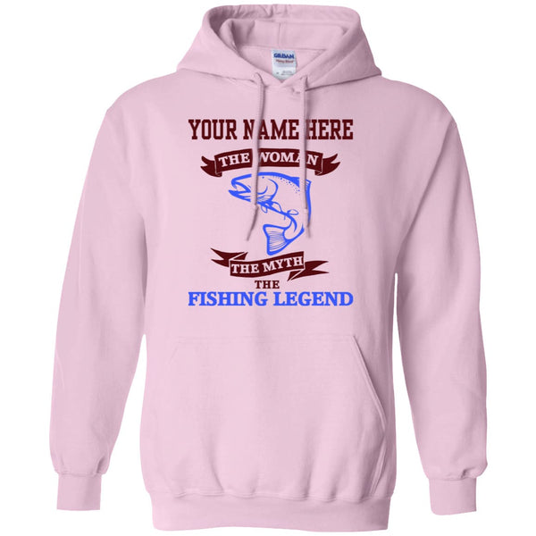 Personalized The Woman The Myth The Fishing Legend Hoodie c