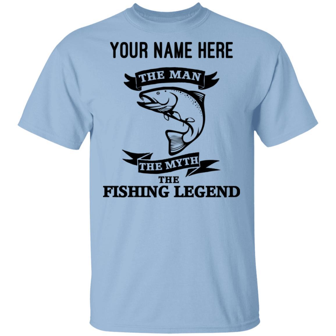Personalized The Man The Myth The Fishing Legend T-Shirt b