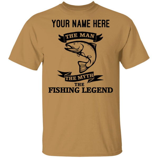 Personalized The Man The Myth The Legend w T shirt old-gold