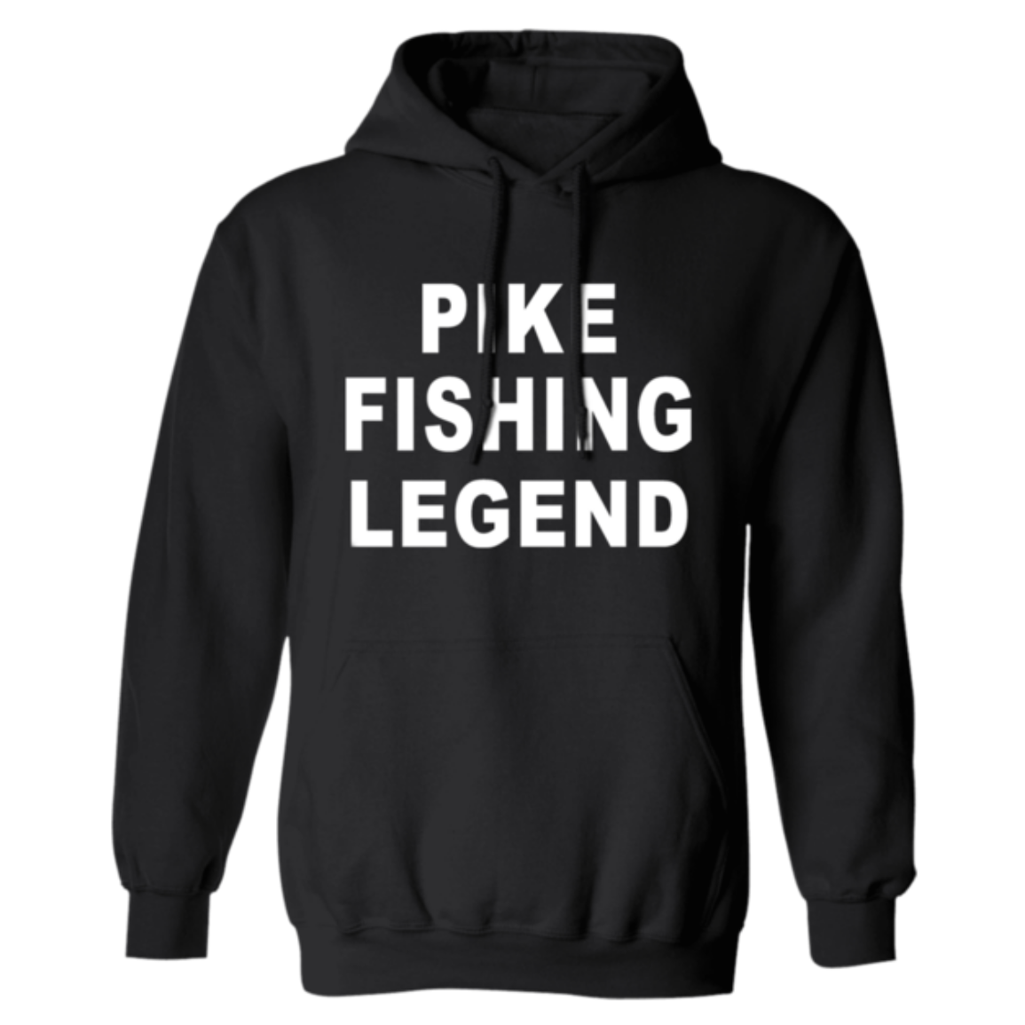 Pike fishing legend hoodie w black