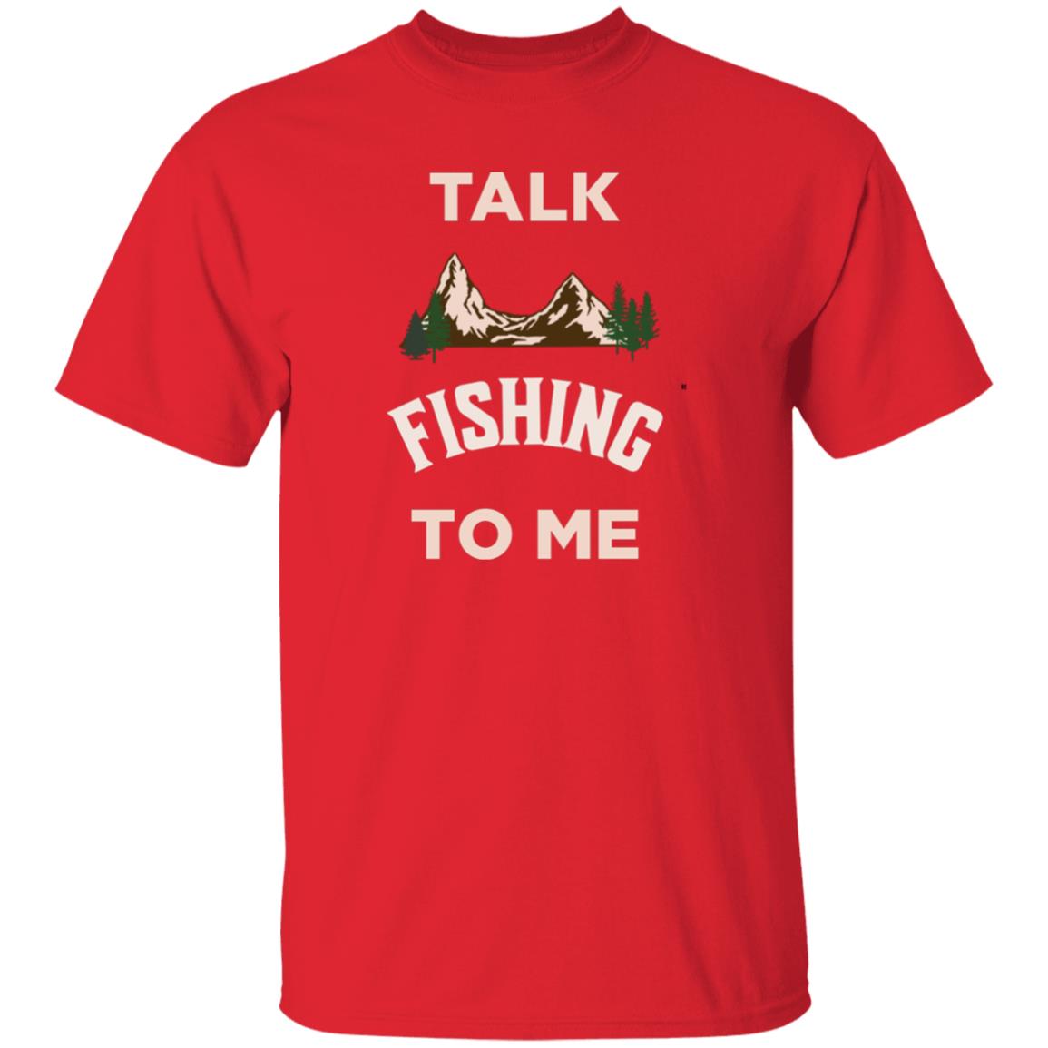 Talk fishing to me k t-shirt red