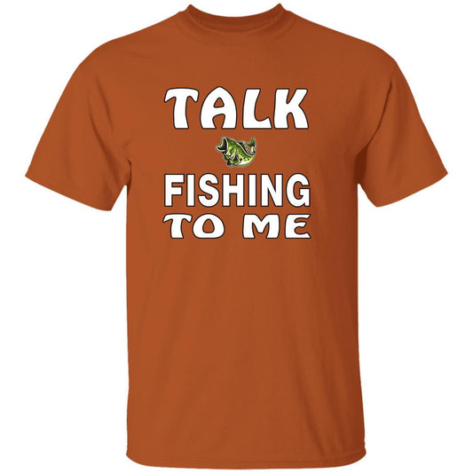 Talk fishing to me t-shirt Texas-orange