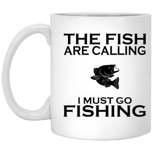 The Fish Are Calling White Mug b