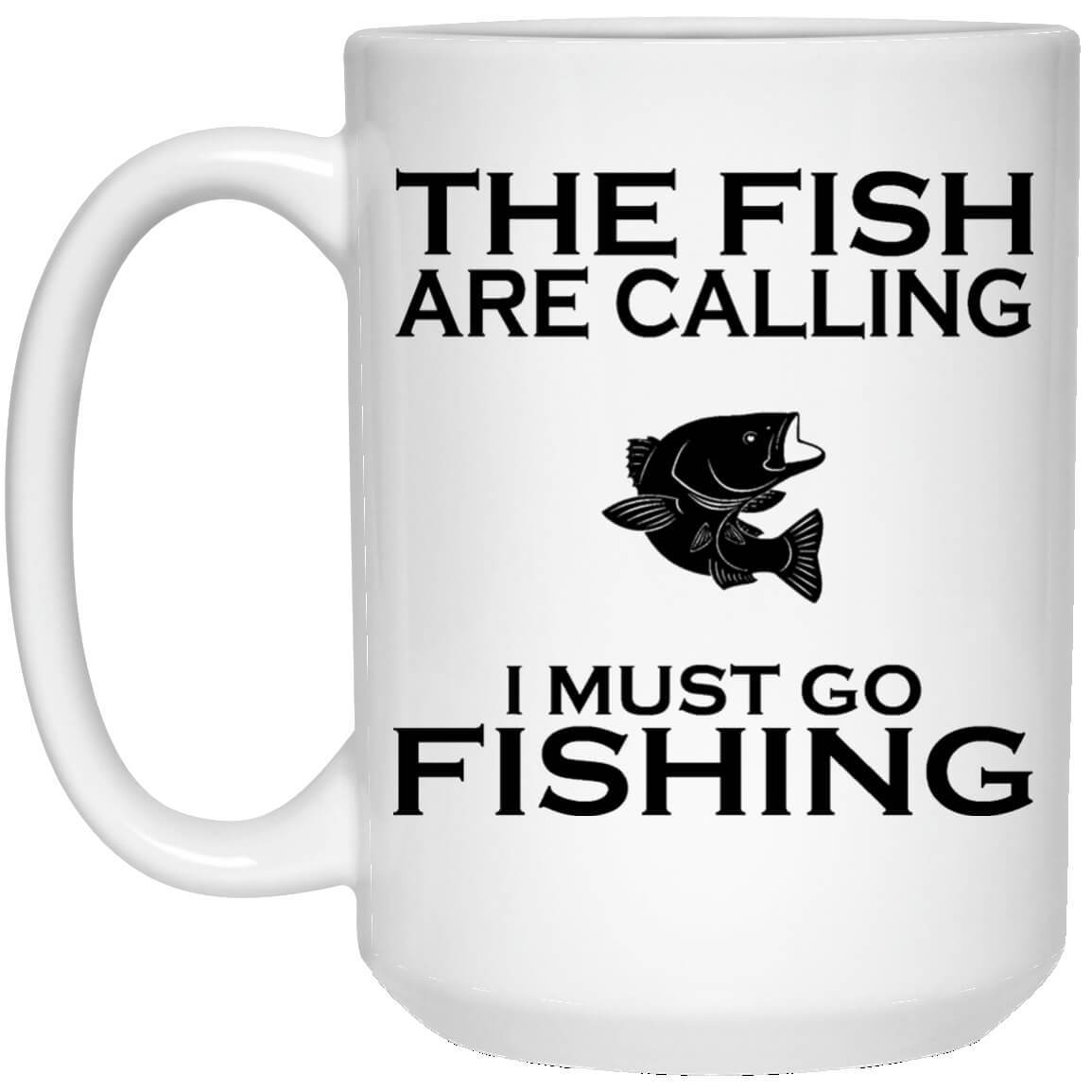 The Fish Are Calling White Mug b