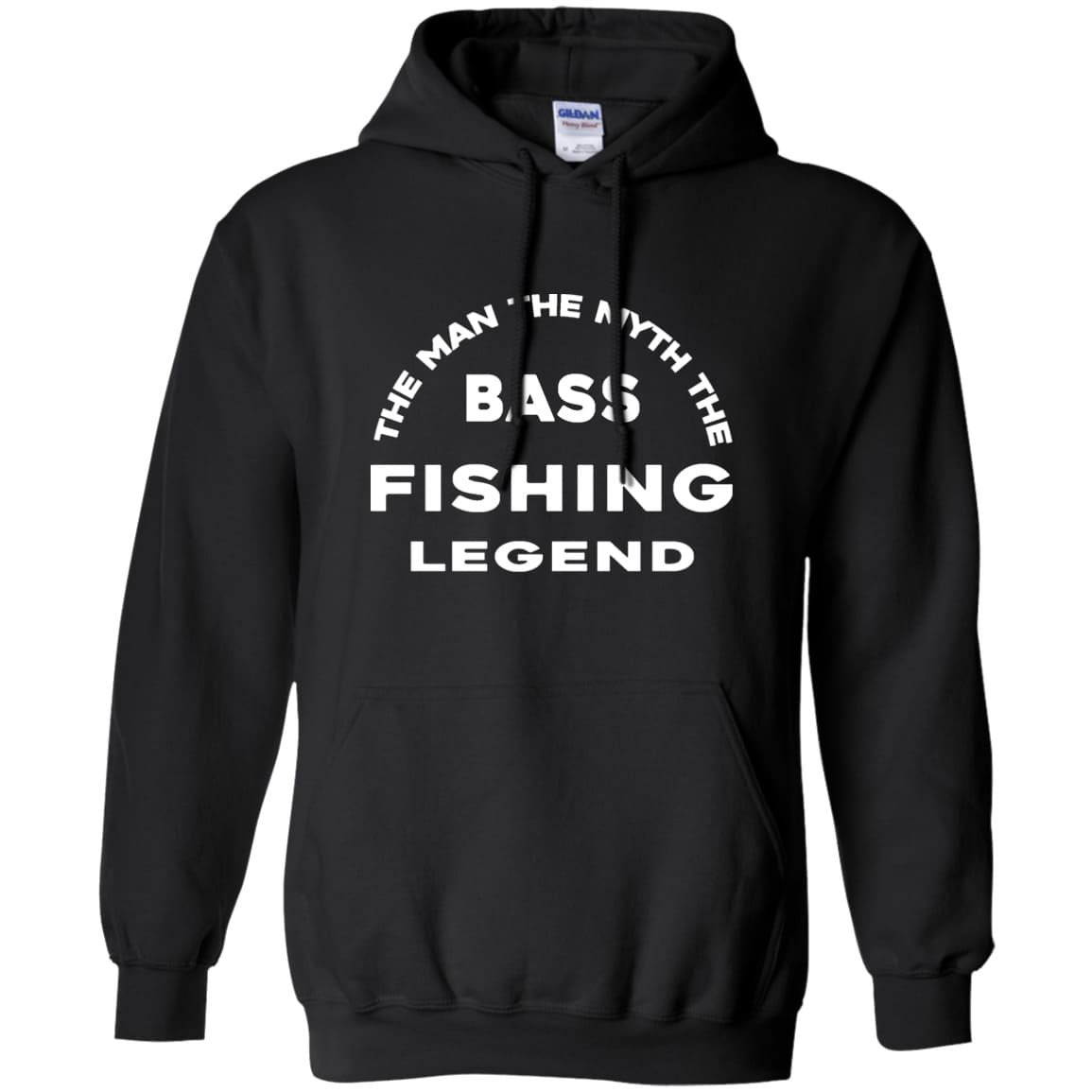Bass Fishing Legend Pullover Hoodie w