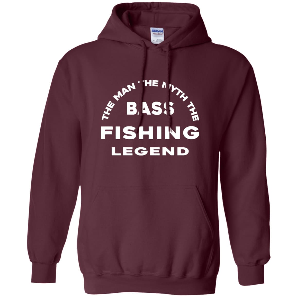 Bass Fishing Legend Pullover Hoodie w