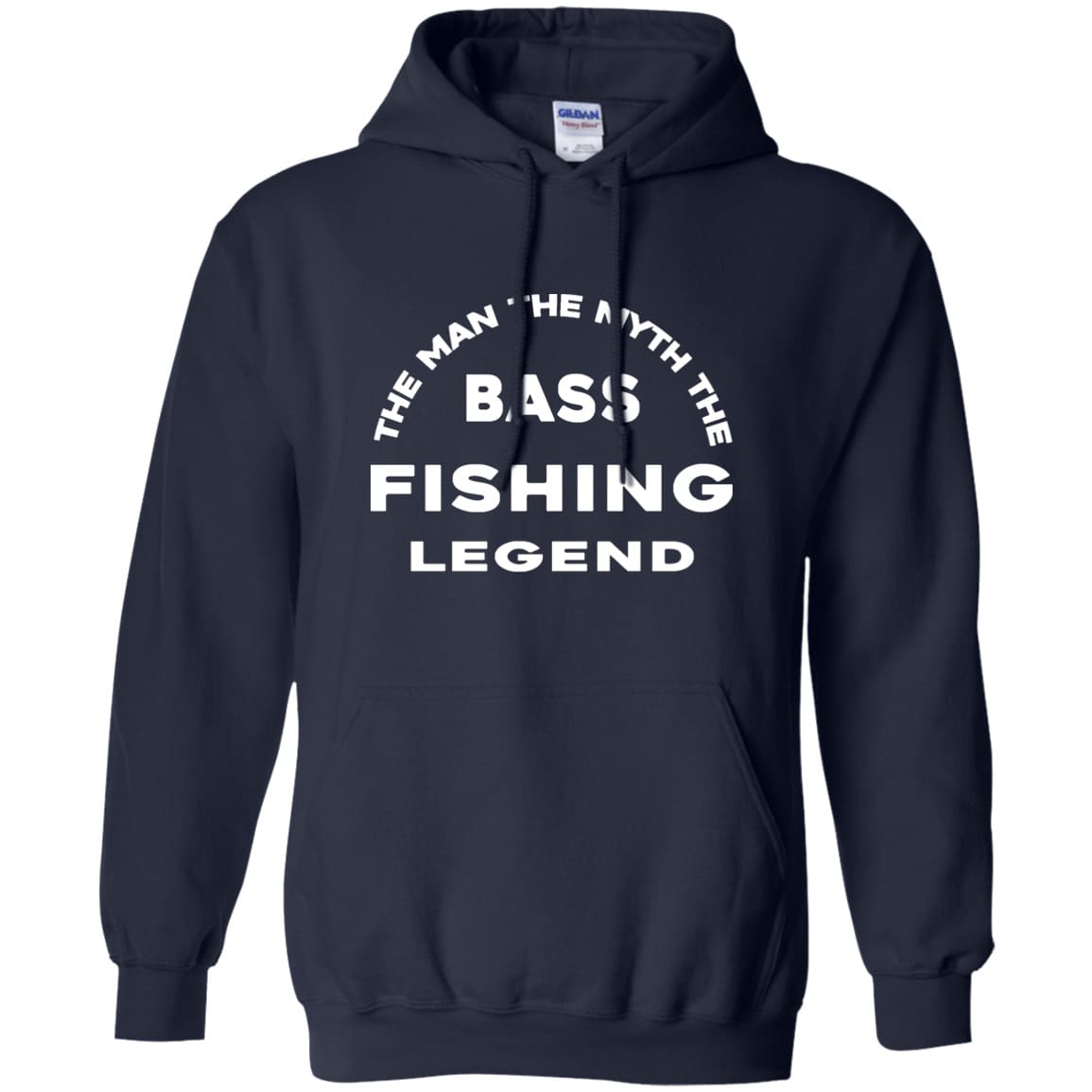 Bass Fishing Legend Pullover Hoodie w