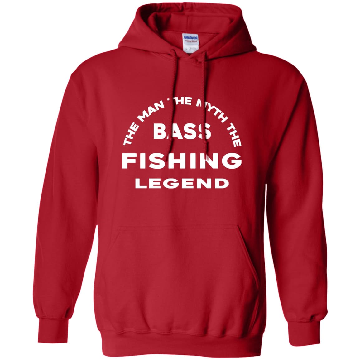 Bass Fishing Legend Pullover Hoodie w