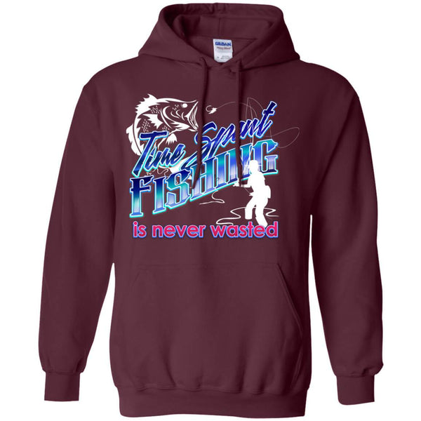 Time Spent Fishing Pullover Hoodie