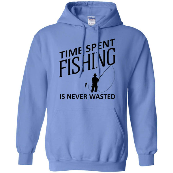 Time Spent Fishing Pullover Hoodie b
