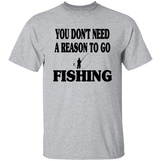 You don't need a reason to go fishing b t-shirt sport-grey